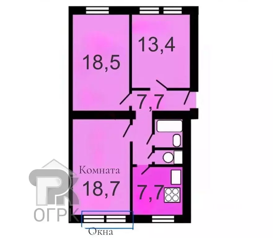Комната Москва Мартеновская ул., 6К3 (19.0 м) - Фото 2
