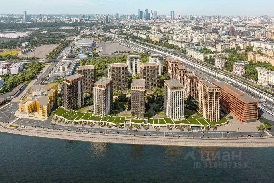 3-к кв. Москва Коллекция Лужники жилой комплекс (92.0 м) - Фото 0