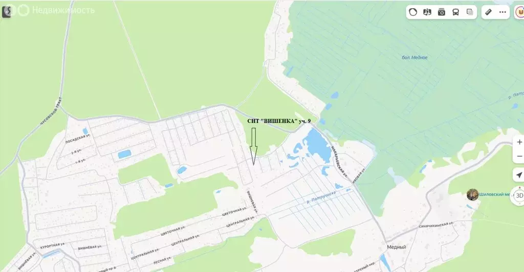 Участок в Екатеринбург, СНТ Вишенка, 9 (7.8 м) - Фото 1