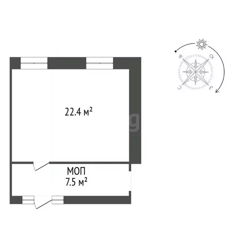 Офис в Тюменская область, Тюмень ул. Монтажников, 1/4 (22 м) - Фото 1