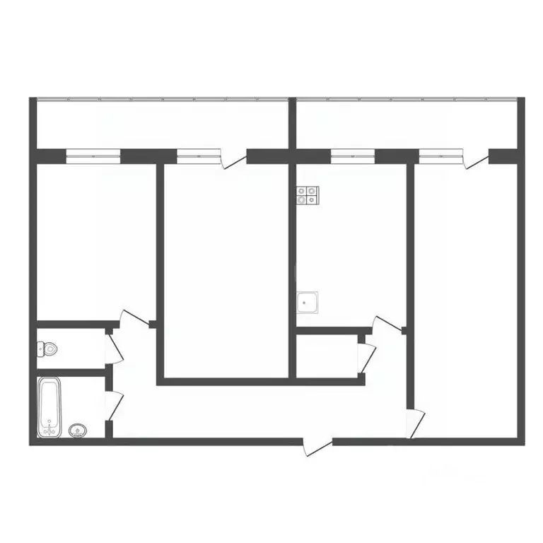 3-к кв. Тульская область, Тула просп. Ленина, 118 (80.3 м) - Фото 1