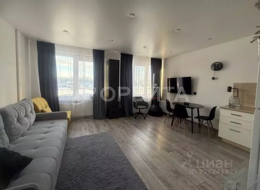 Студия Тюменская область, Тюмень ул. Павла Никольского, 6 (33.4 м) - Фото 2