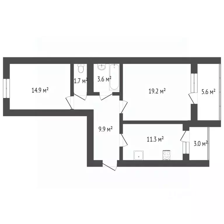 2-к кв. Саратовская область, Саратов ул. Имени В.Н. Мамонтовой, 4 ... - Фото 1