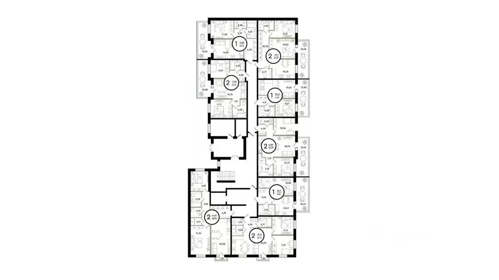 2-к кв. Тюменская область, Тюмень ул. Александра Звягина, 3 (67.59 м) - Фото 1