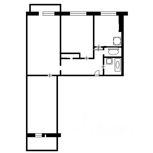 3-к кв. Новосибирская область, Новосибирск Обская ул., 139 (62.8 м) - Фото 1