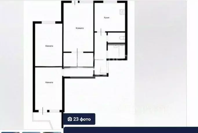 3-к кв. Москва ул. Авиаторов, 6 (76.0 м) - Фото 2