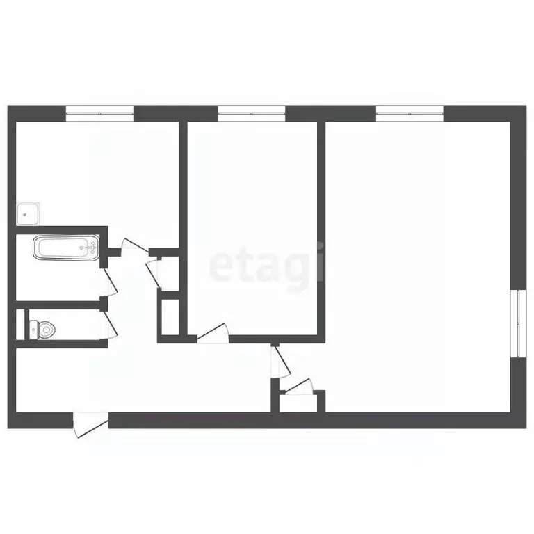 2-к кв. Челябинская область, Озерск ул. Бажова, 36 (46.0 м) - Фото 2