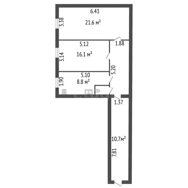2-комнатная квартира: Санкт-Петербург, Казанская улица, 41 (65 м) - Фото 1