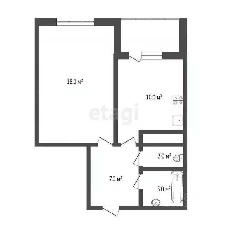1-к кв. Тюменская область, Тюмень Войновка мкр, ул. Энергостроителей, ... - Фото 1