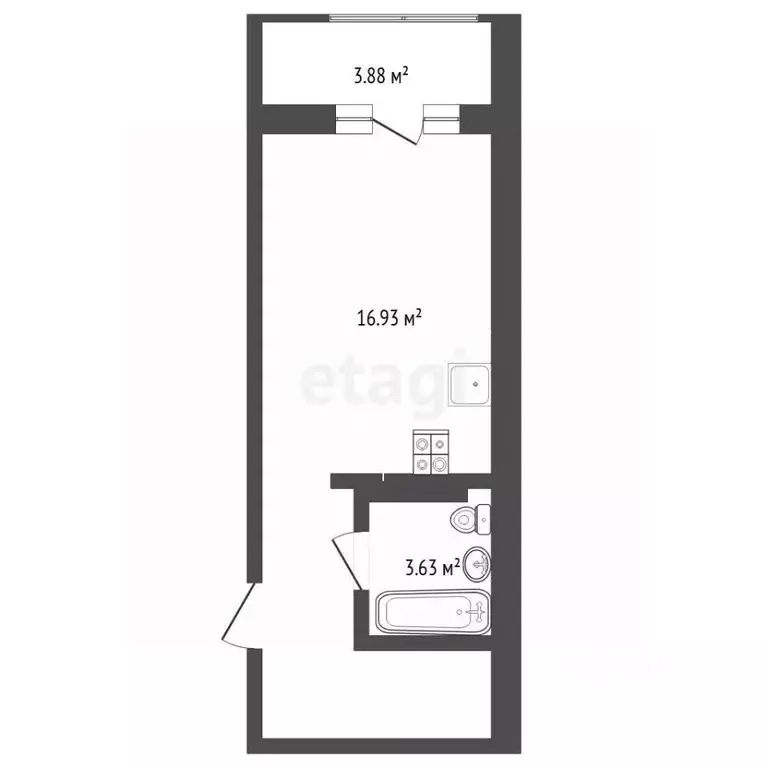 Студия Тюменская область, Тюменский муниципальный округ, д. Дударева ... - Фото 2