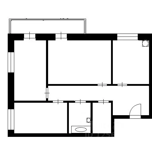 3-к кв. Воронежская область, Воронеж ул. 9 Января, 68к4 (75.5 м) - Фото 2