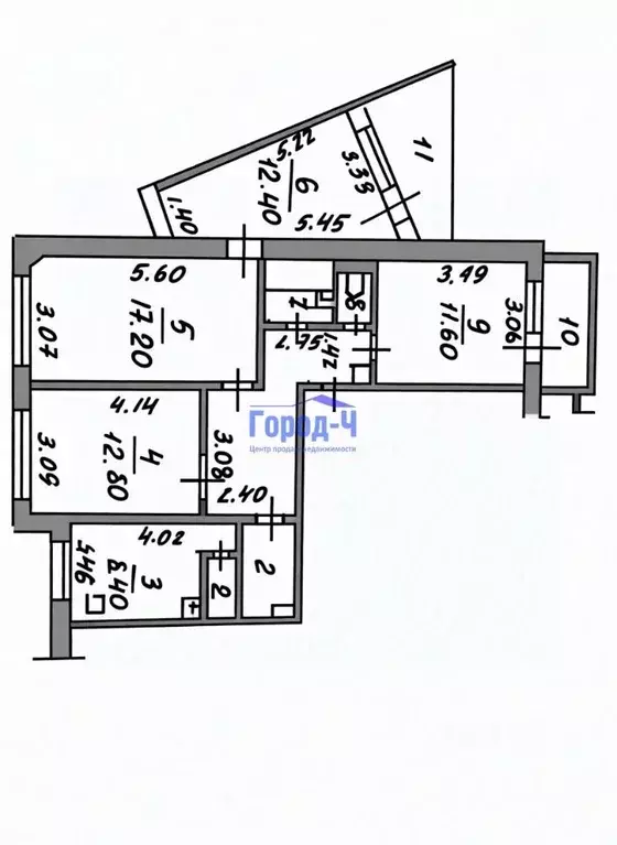 4-к кв. Чувашия, Чебоксары Университетская ул., 8 (86.0 м) - Фото 1