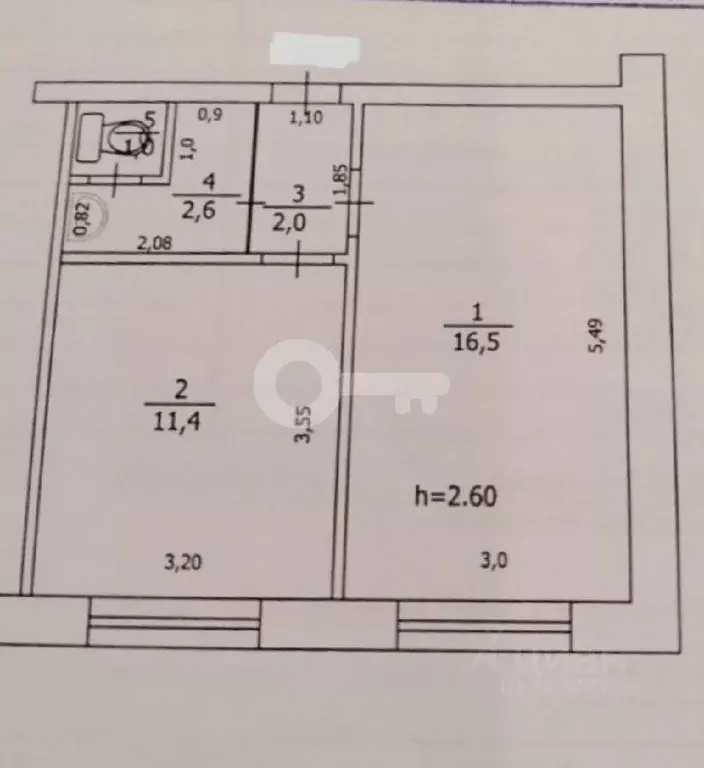 1-к кв. Татарстан, Казань ул. Дементьева, 28к2 (33.5 м) - Фото 1