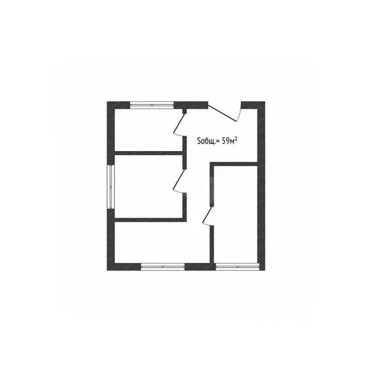 Дом в Брянская область, Клинцы Колхозный проезд (59 м) - Фото 1