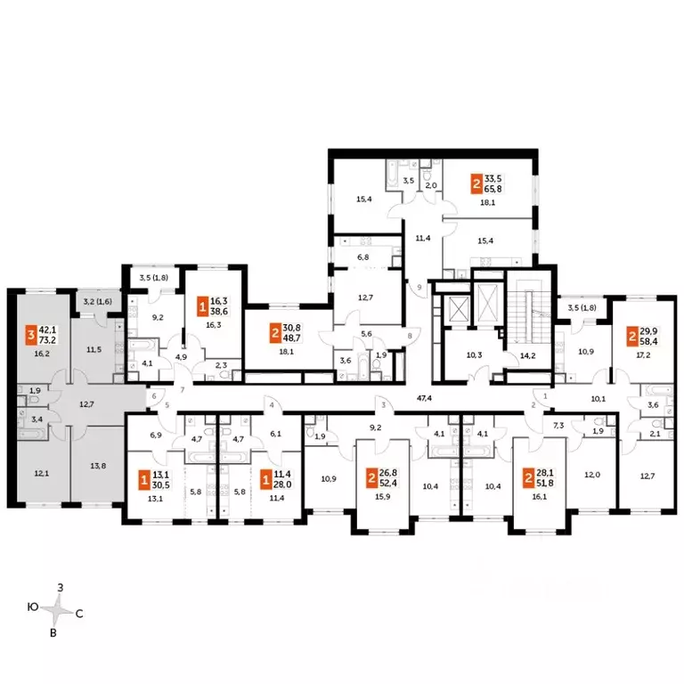 3-к кв. Московская область, Ленинский городской округ, пос. Развилка ... - Фото 2