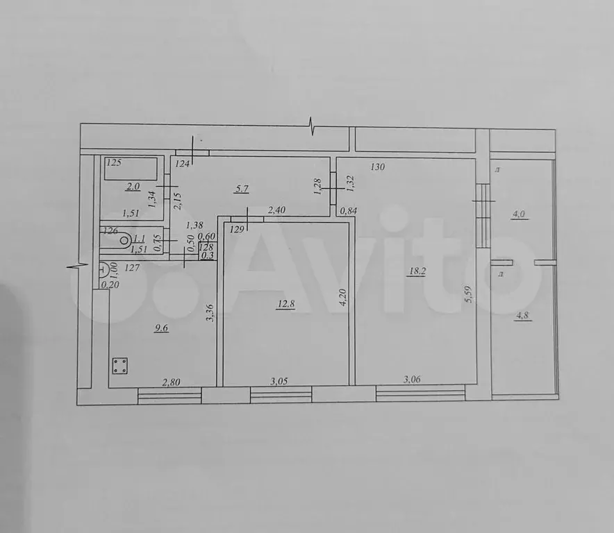 2-к. квартира, 50 м, 1/9 эт. - Фото 0