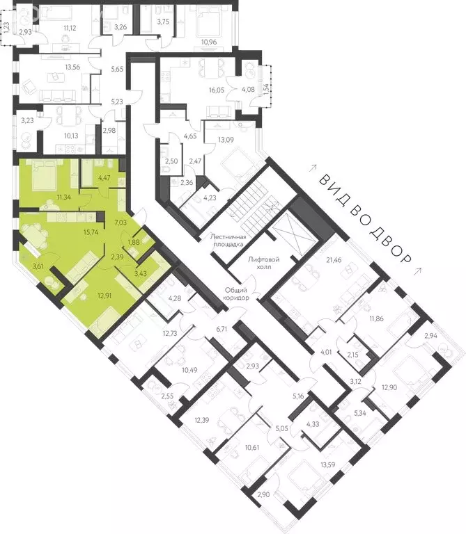 2-комнатная квартира: Екатеринбург, улица Академика Парина, 25 (61 м) - Фото 1