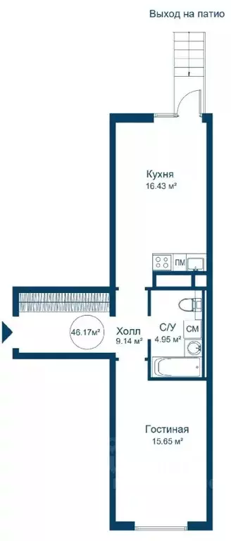 1-к кв. Тверская область, Конаковский муниципальный округ, ... - Фото 0