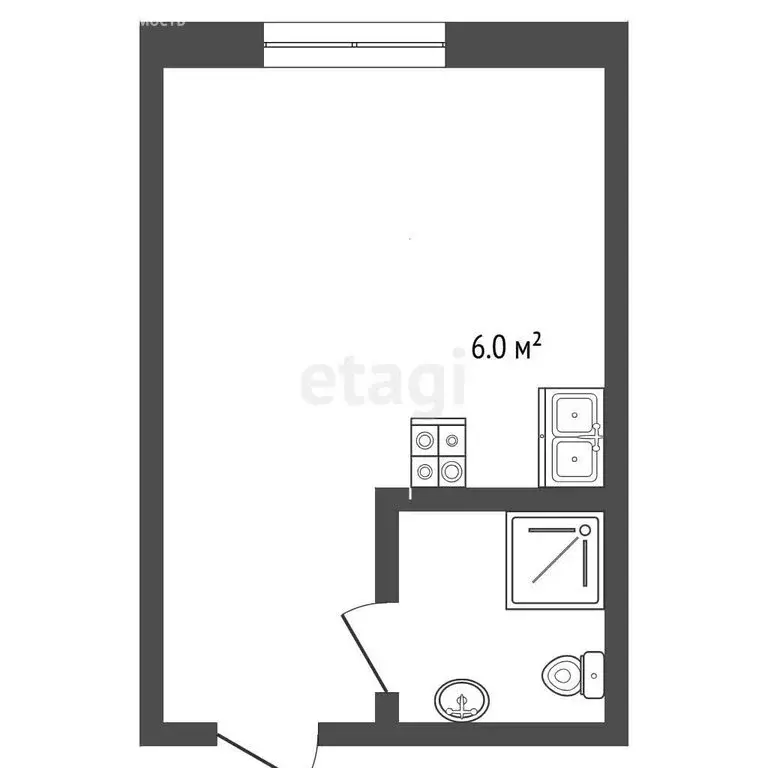 Квартира-студия: Вологда, улица Чехова, 17 (13 м) - Фото 1