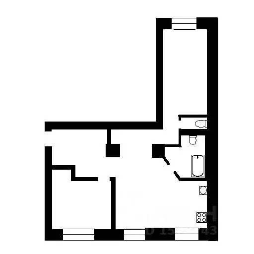 1-к кв. Санкт-Петербург пос. Шушары, ул. Валдайская, 6к2 (38.2 м) - Фото 2