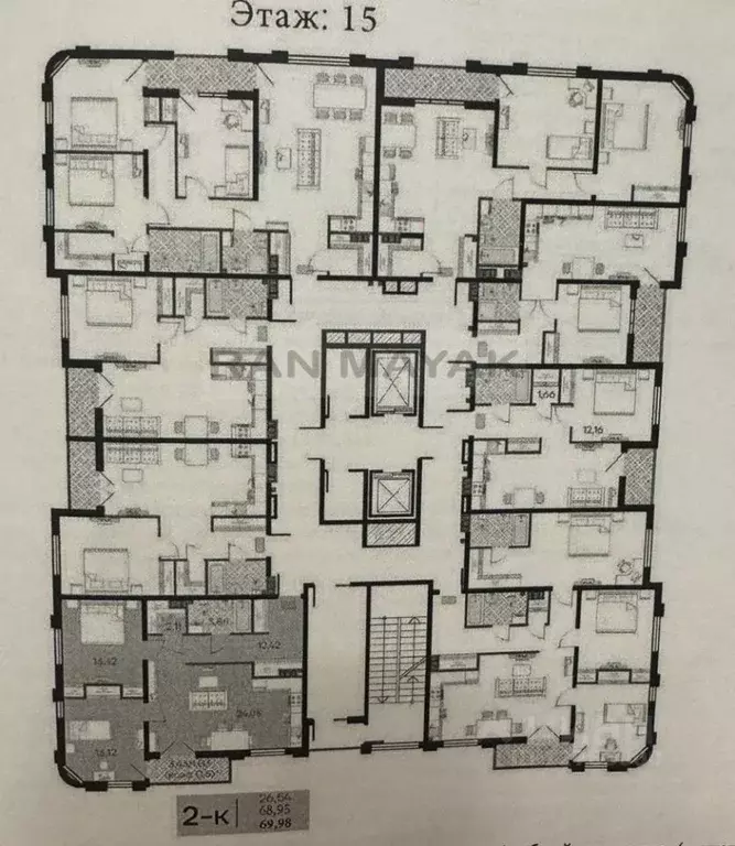 2-к кв. Адыгея, Майкоп ул. Гагарина, 1 (69.98 м) - Фото 2