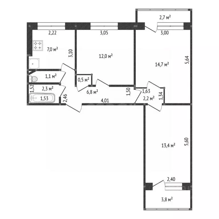 Комната Башкортостан, Уфа Транспортная ул., 52 (18.1 м) - Фото 1