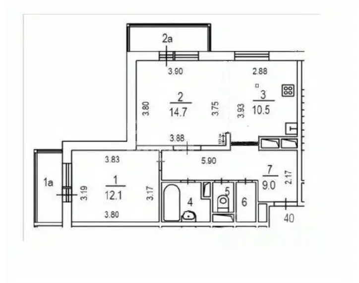 2-к кв. Москва Щелковское ш., 74 (56.0 м) - Фото 2