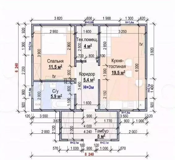 Коттедж в Тульская область, Тула городской округ, д. Хопилово, ... - Фото 2