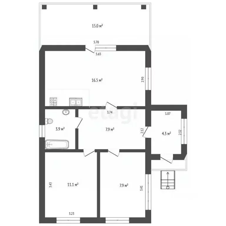 Дом в Ярославская область, Ярославский муниципальный округ, Грибовка ... - Фото 2