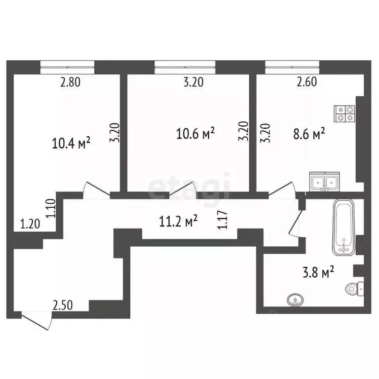 2-к кв. Ростовская область, Ростов-на-Дону Большая Садовая ул., 8 ... - Фото 2