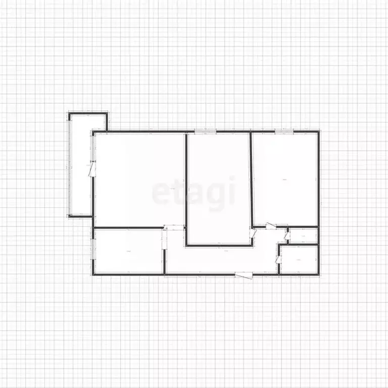 3-к кв. Татарстан, Зеленодольск ул. Ленина, 2 (60.9 м) - Фото 1