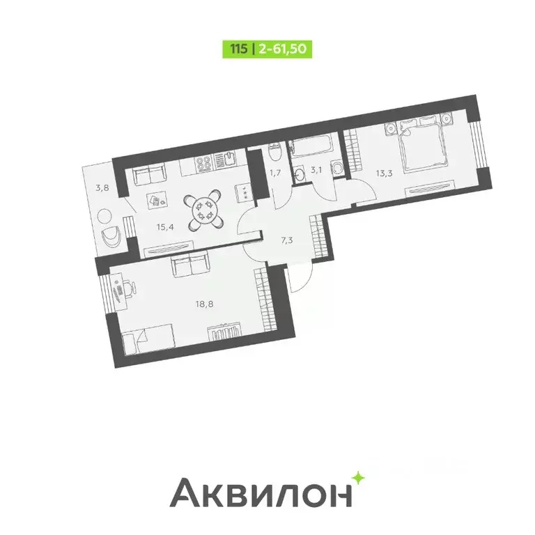 2-к кв. Санкт-Петербург ул. Русановская, 20к1 (61.5 м) - Фото 0