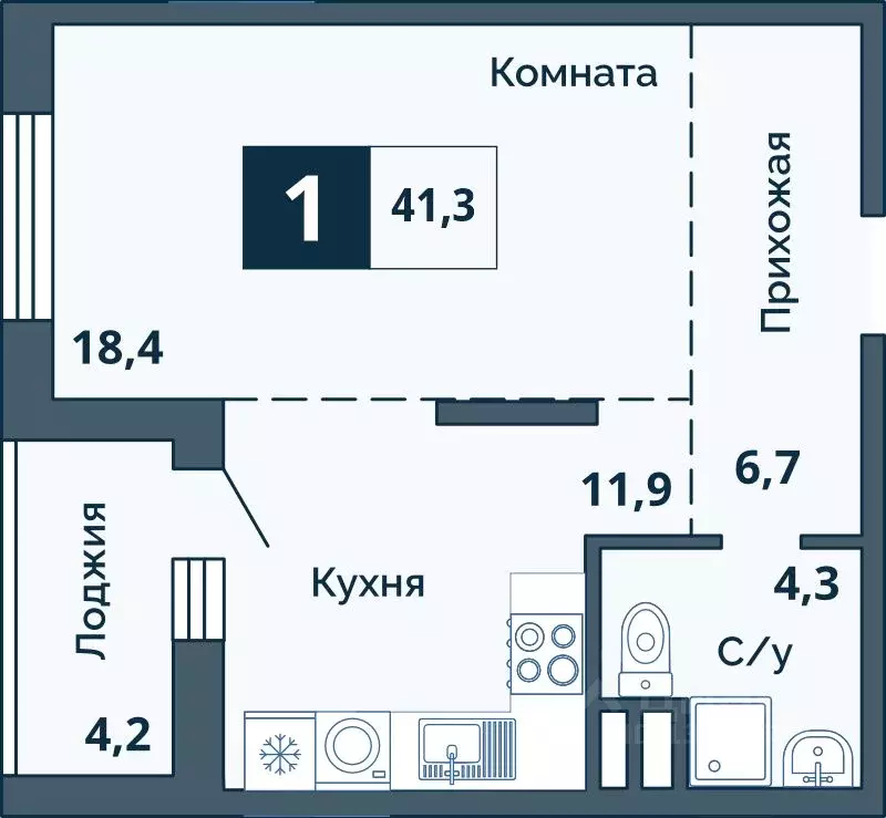 свободной планировки кв. курганская область, курган центральный . - Фото 0