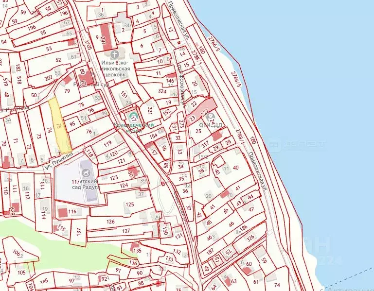 Участок в Татарстан, с. Верхний Услон ул. Пушкина (10.0 сот.) - Фото 1