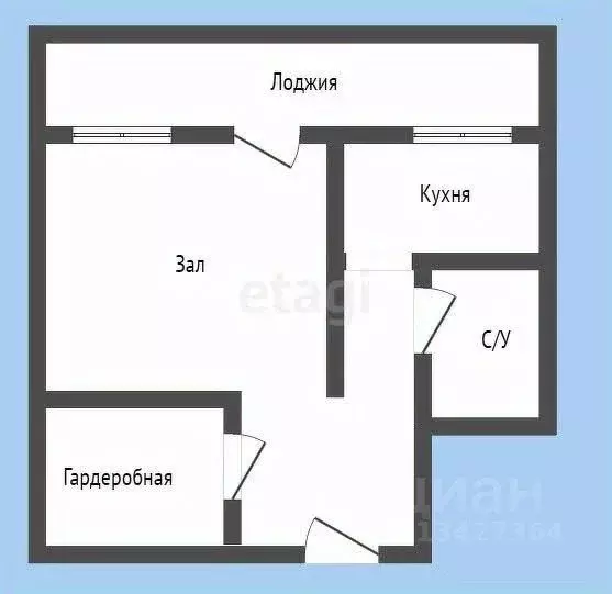 1-к кв. Курганская область, Курган ул. Гоголя, 7 (34.1 м) - Фото 1