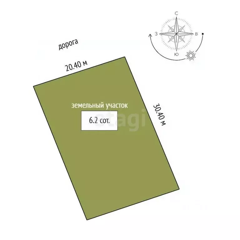 Участок в Крым, Ленинский район, с. Калиновка ул. Шевченко (6.2 сот.) - Фото 2