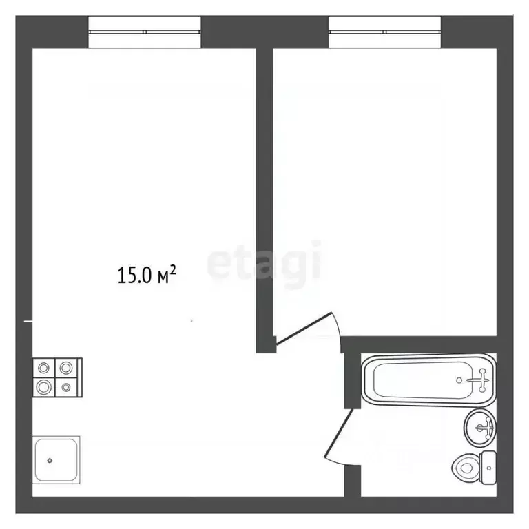 1-к кв. Московская область, Химки Клязьма-Старбеево мкр, Свистуха ... - Фото 2