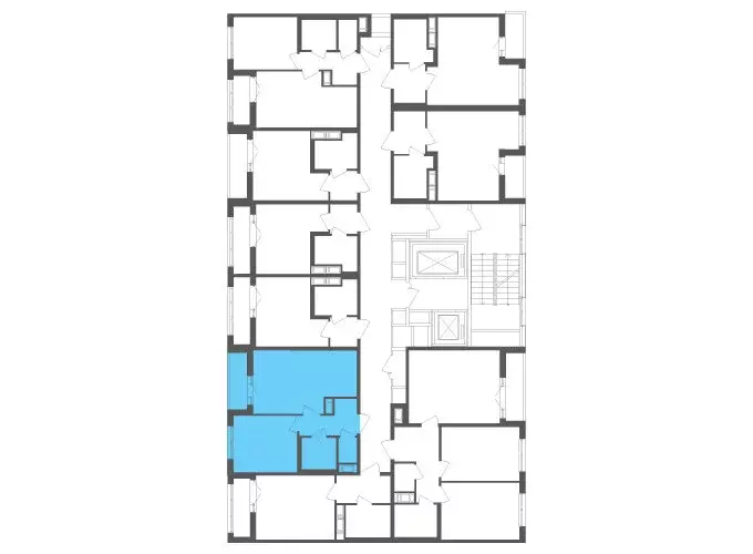 1-комнатная квартира: посёлок Шушары, Старорусский проспект, 3к1 (38.5 ... - Фото 2