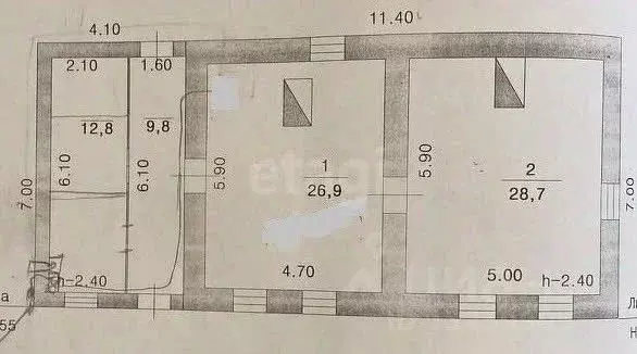 Дом в Липецкая область, Добровский муниципальный округ, с. Трубетчино ... - Фото 2