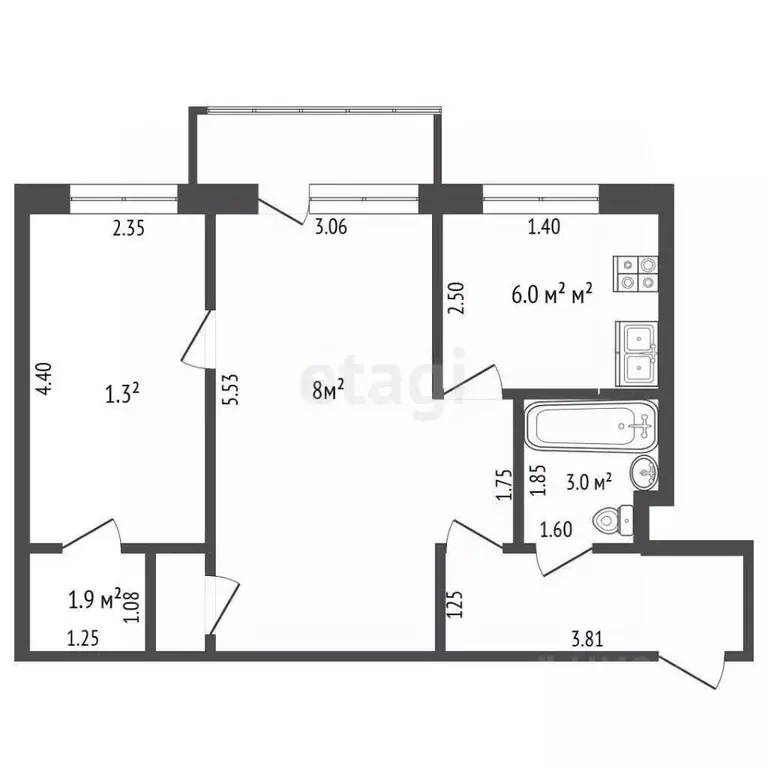 2-к кв. Самарская область, Самара пос. Красная Глинка, 4-й кв-л, 1 ... - Фото 2