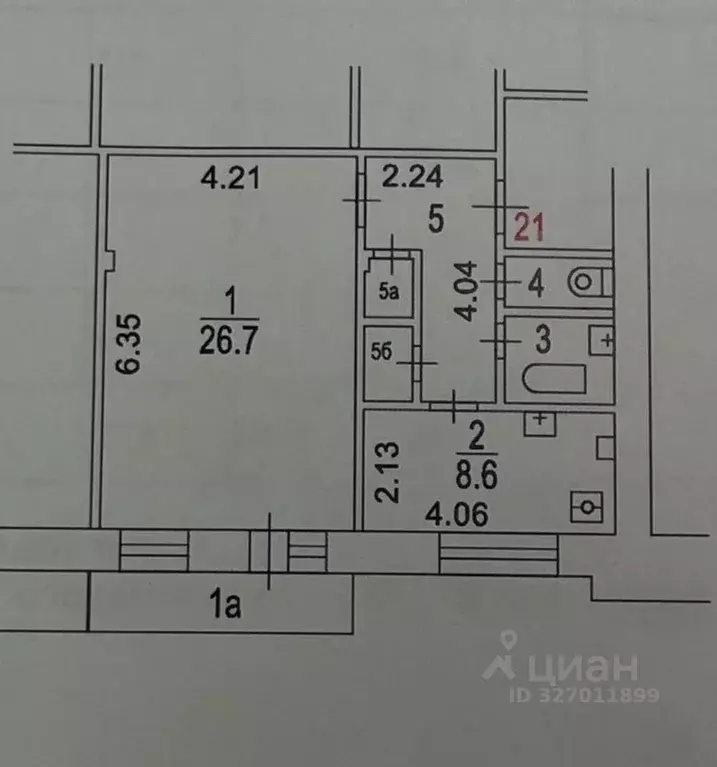 1-к кв. Москва Долгоруковская ул., 36к2 (47.5 м) - Фото 2