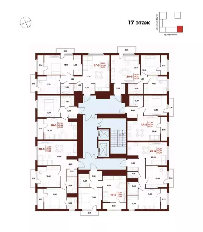 2-к кв. Пензенская область, Пенза просп. Строителей, 21А (55.08 м) - Фото 1