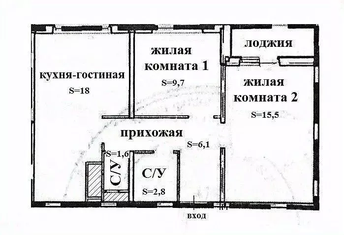 3-к кв. Ростовская область, Ростов-на-Дону ул. Ткачева, 23 (53.7 м) - Фото 1