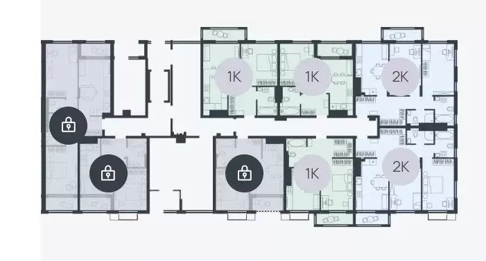 3-к кв. Калининградская область, Гурьевский муниципальный округ, пос. ... - Фото 2