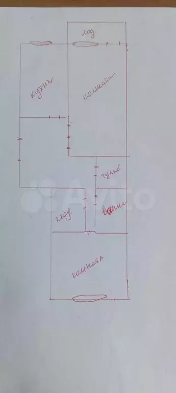 2-к. квартира, 50 м, 4/5 эт. - Фото 0
