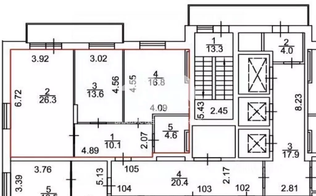 Квартира, 2 комнаты, 71 м - Фото 0