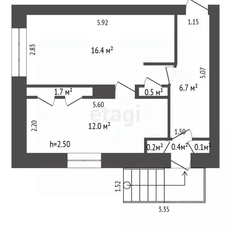Офис в Башкортостан, Стерлитамак ул. Дружбы, 62 (38 м) - Фото 2