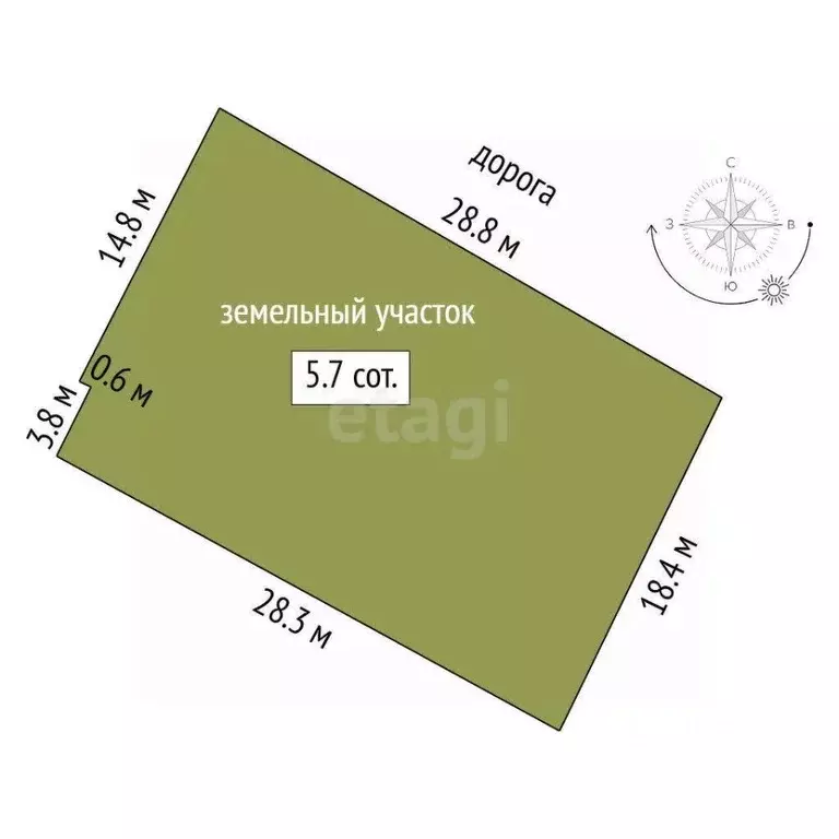 Участок в Тюменская область, Тюмень Малинка садовое товарищество, ул. ... - Фото 2