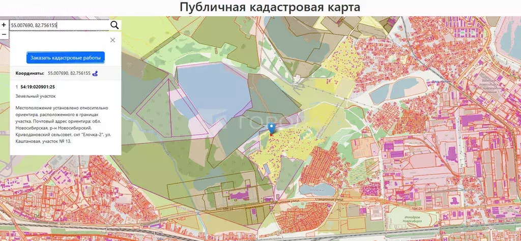 Участок в Криводановский сельсовет, СНТ Ёлочка-2, Каштановая улица, 13 ... - Фото 0