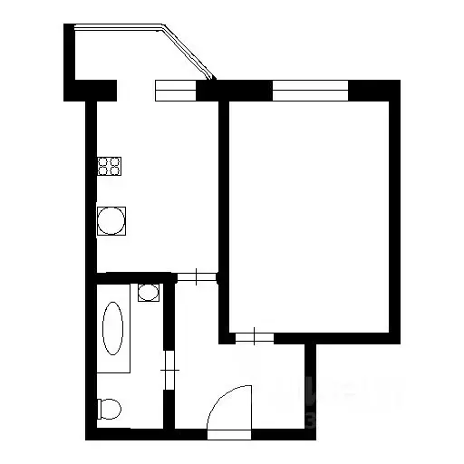 1-к кв. Новосибирская область, Новосибирск ул. Фрунзе, 20 (38.1 м) - Фото 2